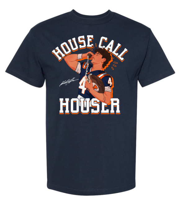 Illinois Fighting Illini NIL Housecall Houser Short Sleeve Tee Navy