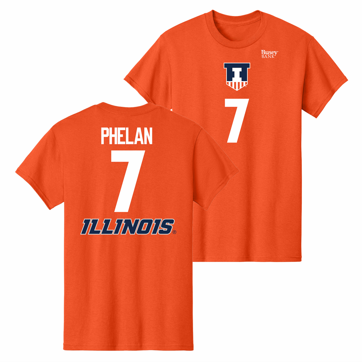 Illinois Fighting Illini NIL Volleyball Shirsey Orange