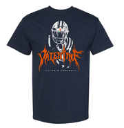 Illinois Fighting Illini NIL Valentine Exclusive Short Sleeve Tee Navy