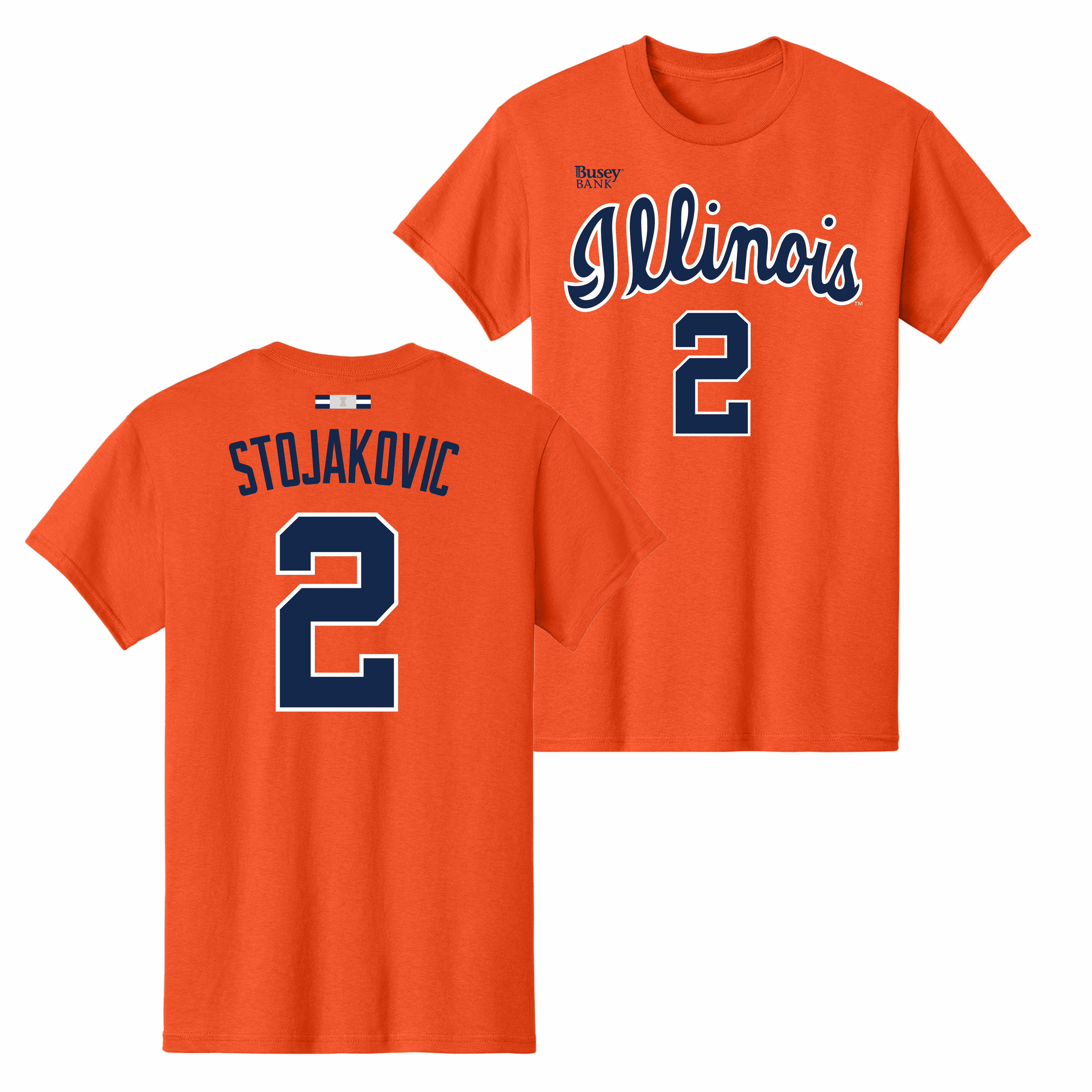 Illinois Fighting Illini NIL Men's Basketball Shirsey Orange