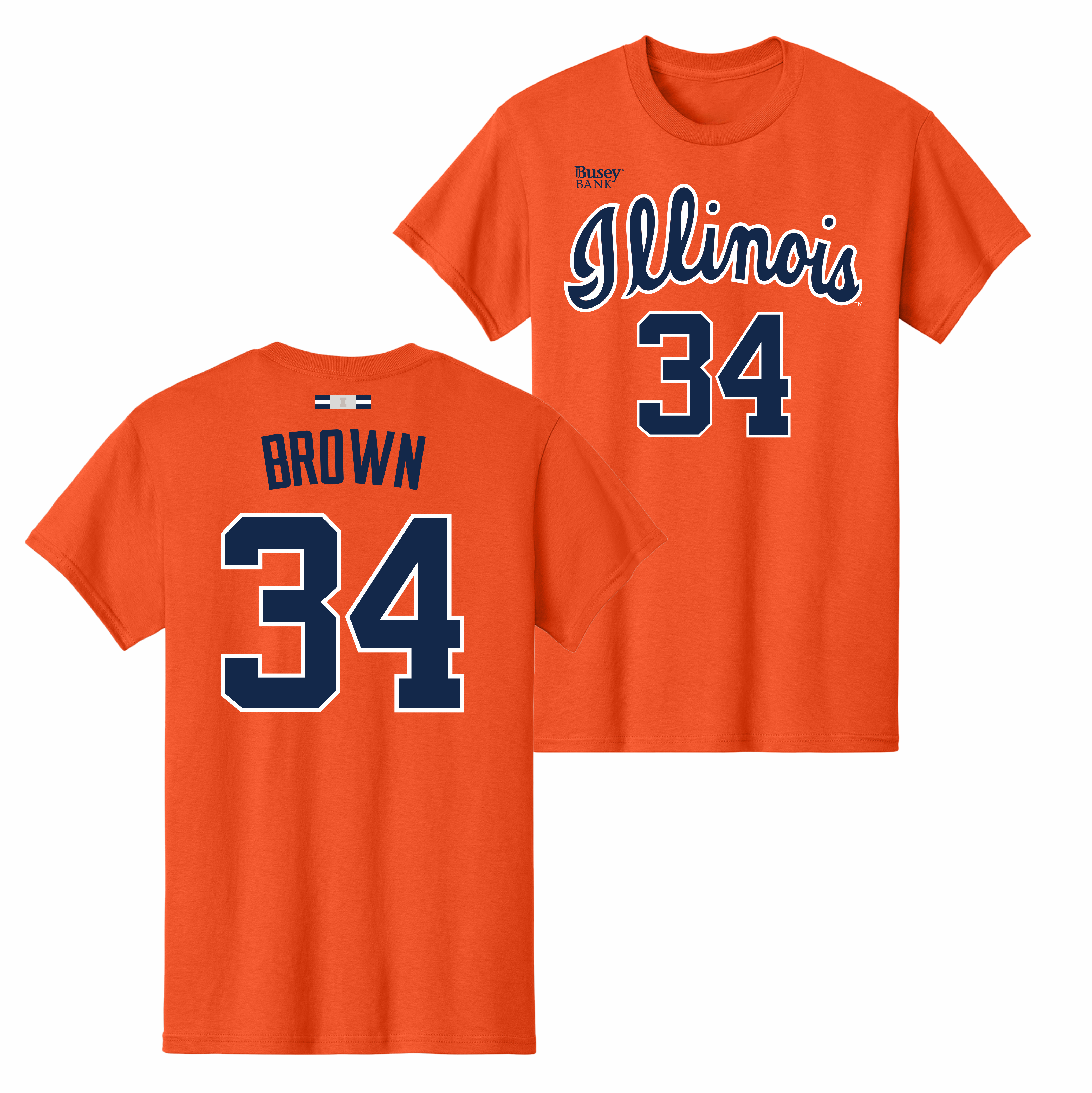 Illinois Fighting Illini NIL Men's Basketball Shirsey Orange