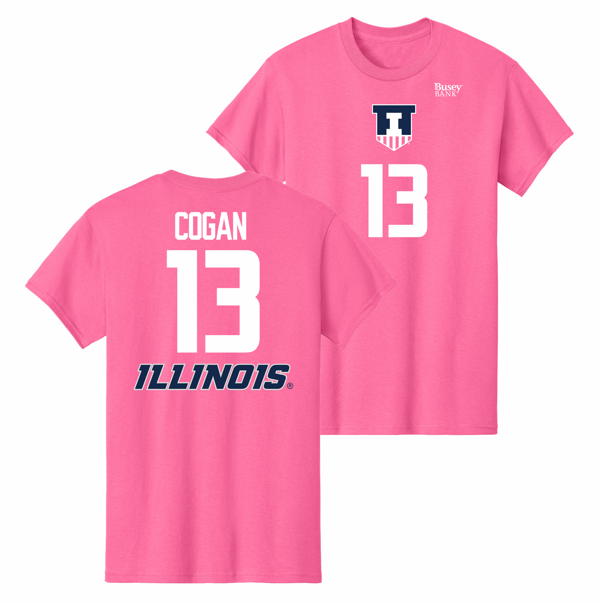 Illinois Fighting Illini NIL Volleyball Shirsey Pink