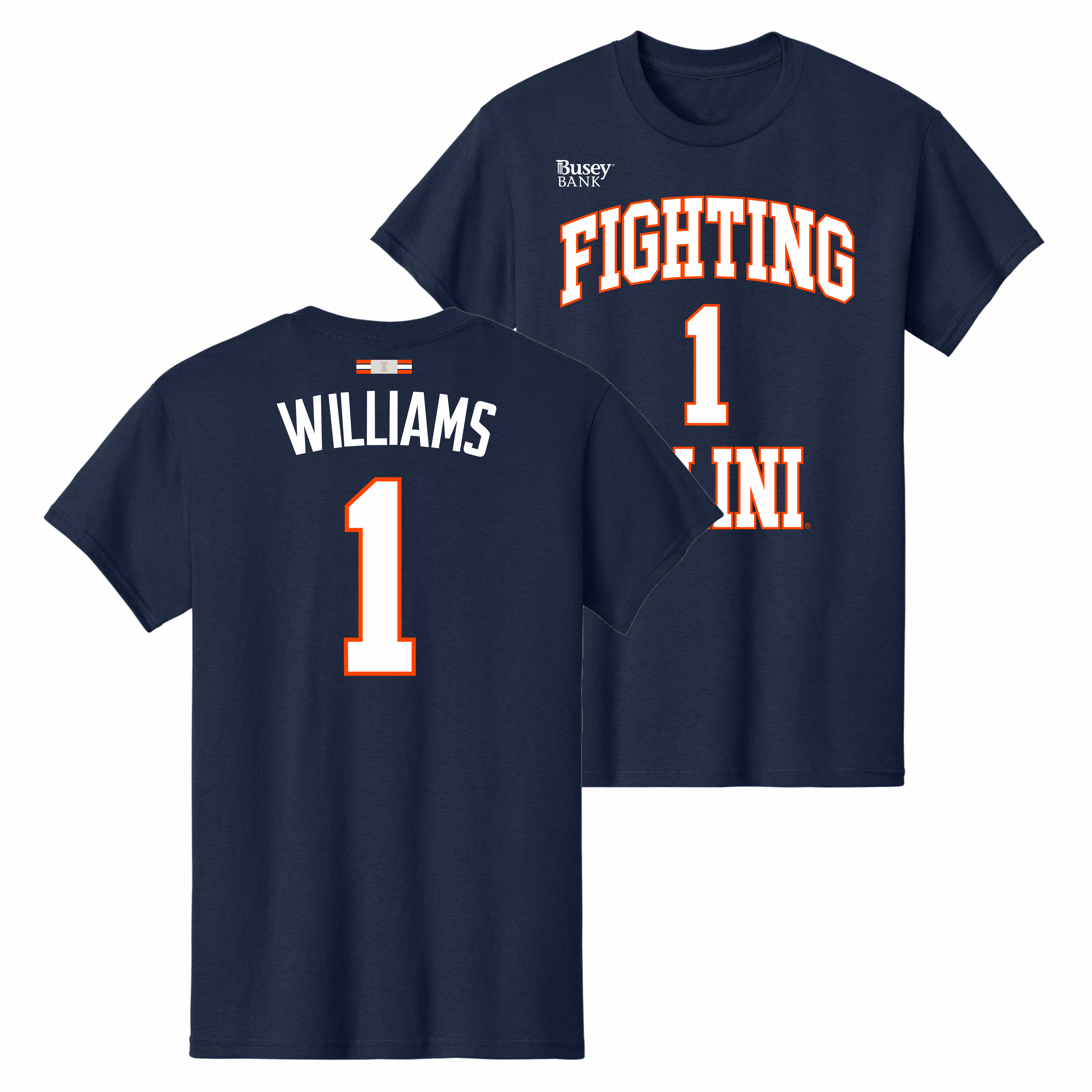 Illinois Fighting Illini NIL Men's Basketball Shirsey Navy
