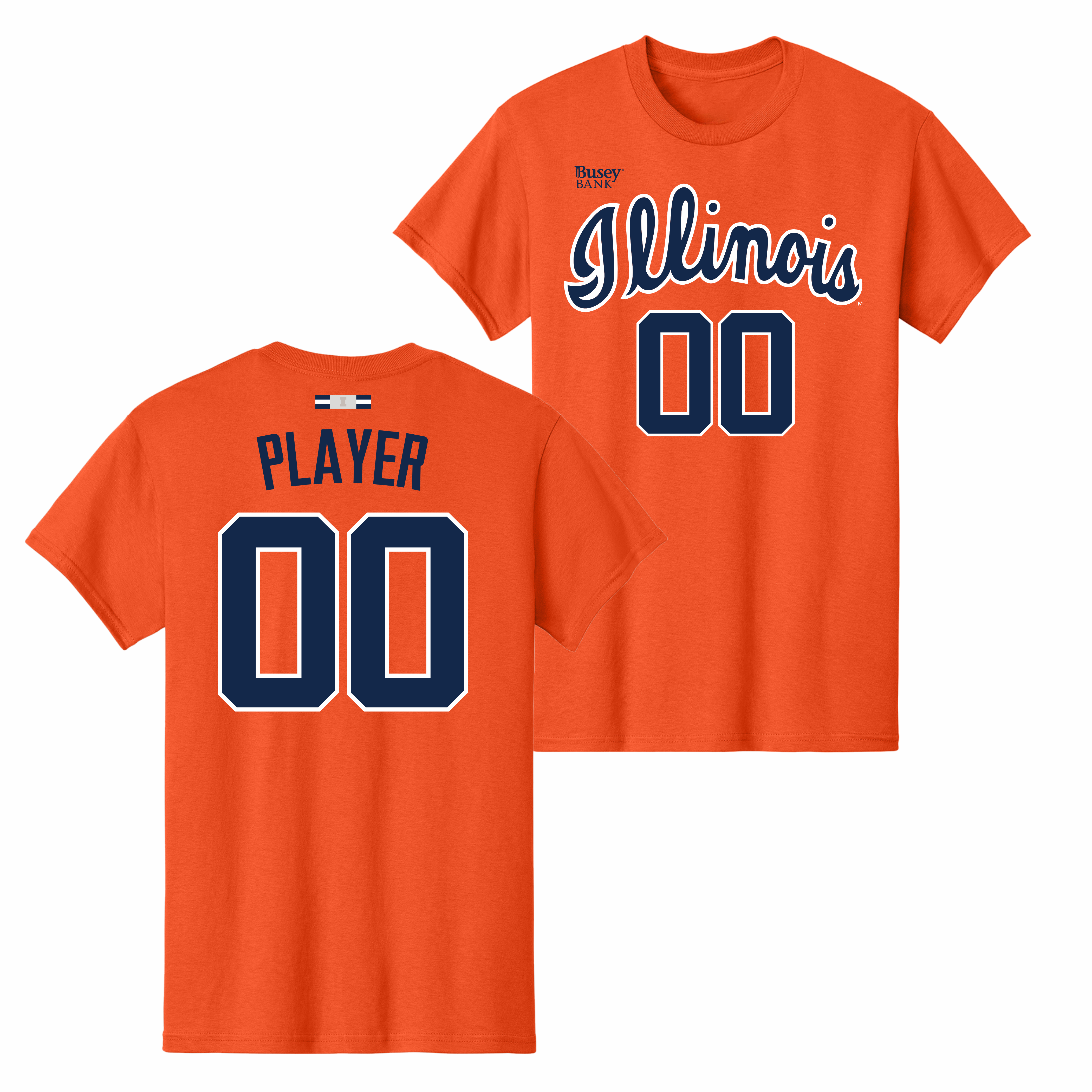 Illinois Fighting Illini NIL Men's Basketball Shirsey Orange