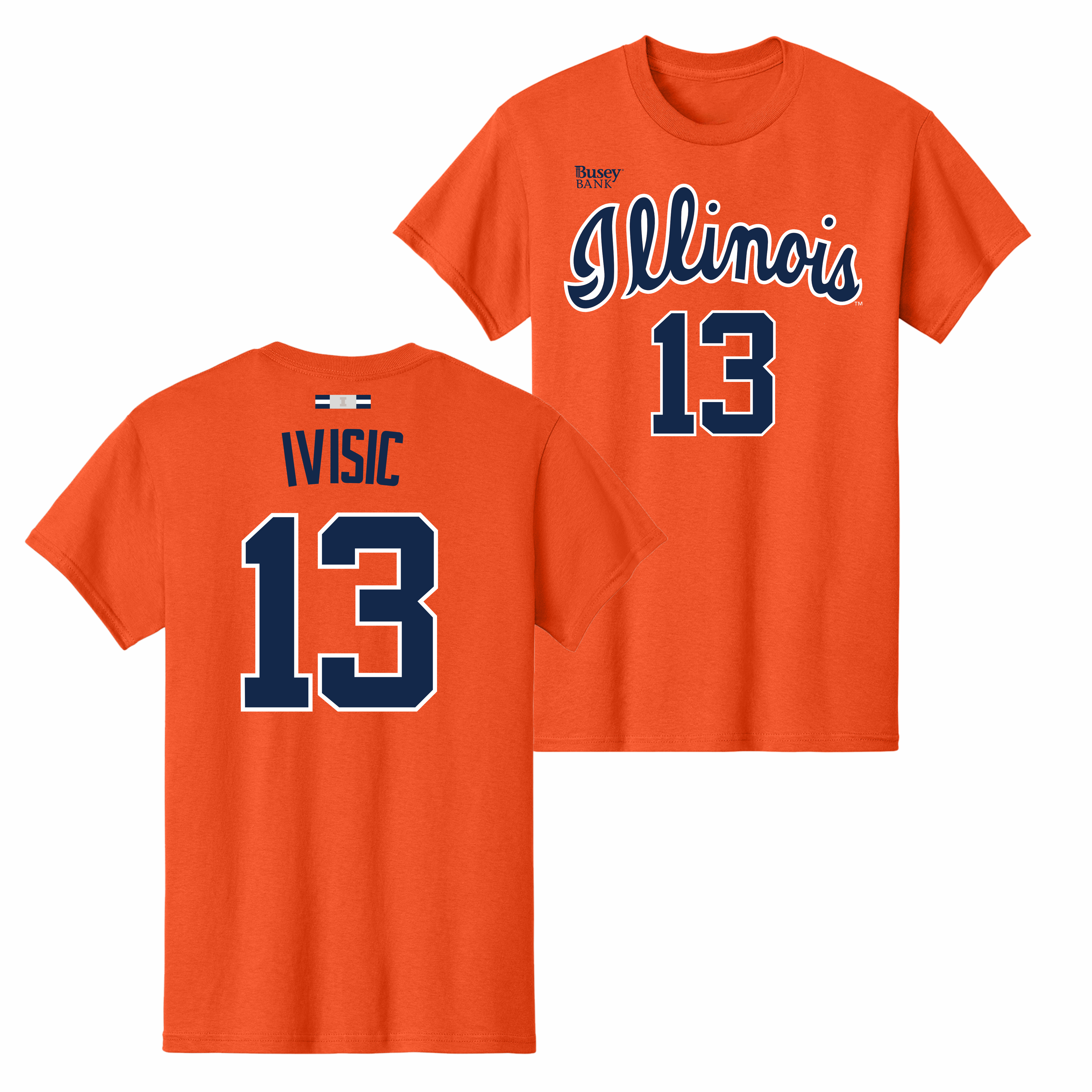 Illinois Fighting Illini NIL Men's Basketball Shirsey Orange
