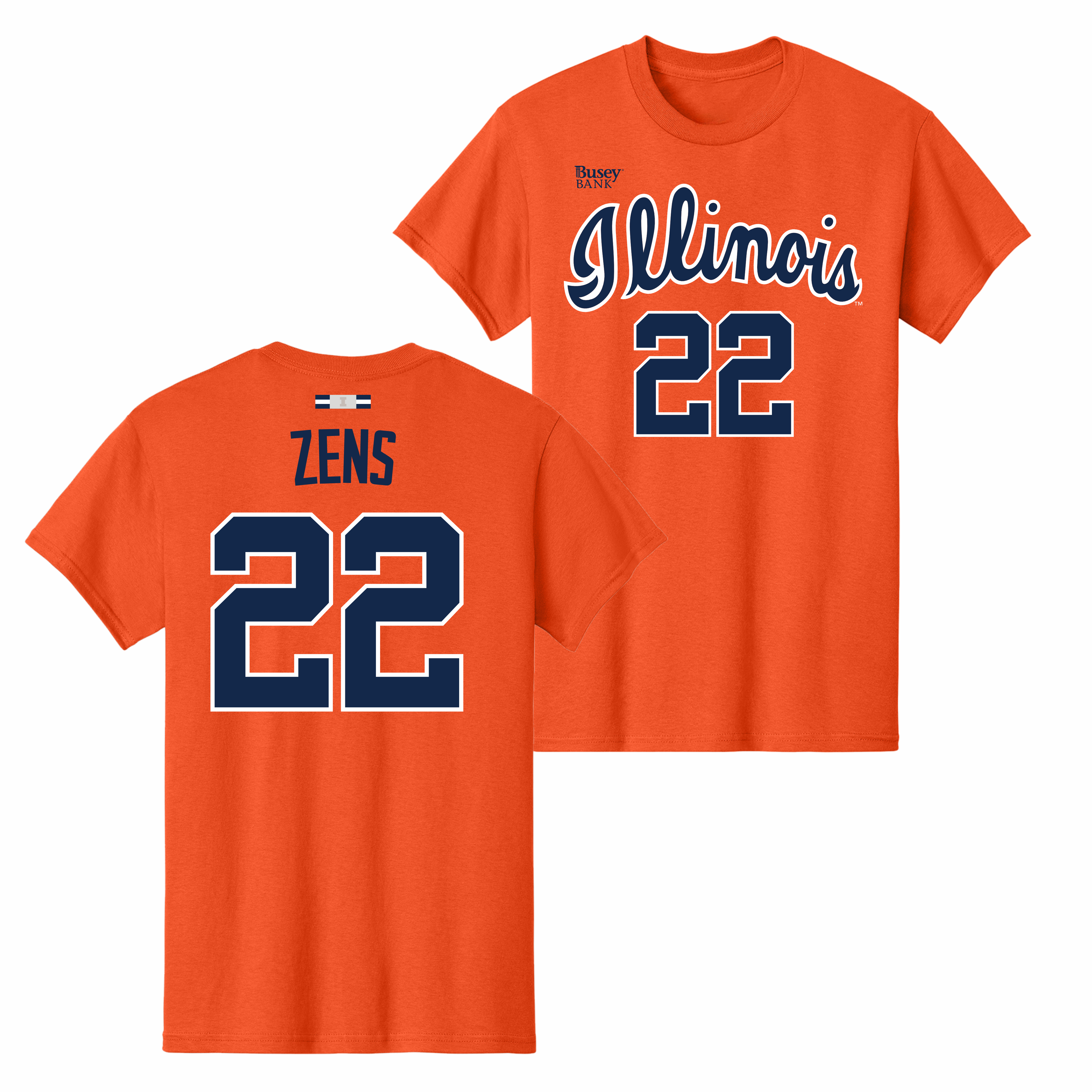 Illinois Fighting Illini NIL Men's Basketball Shirsey Orange