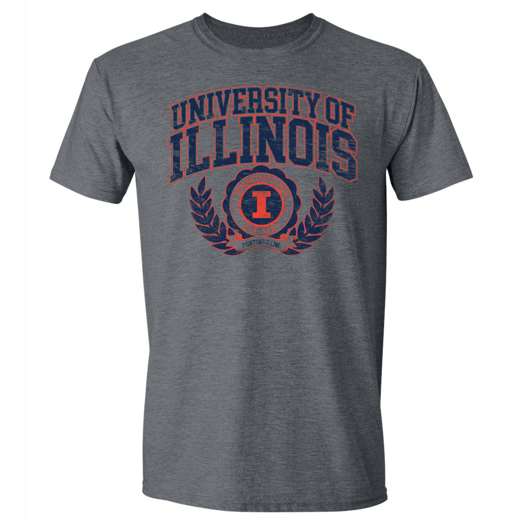 Illinois Fighting Illini Vintage Seal Tee