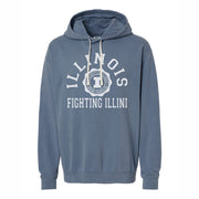 Illinois Fighting Illini Men's Light Blue Seal Arch Hoodie