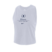 Illinois Tank Top Women's White Nike Crop