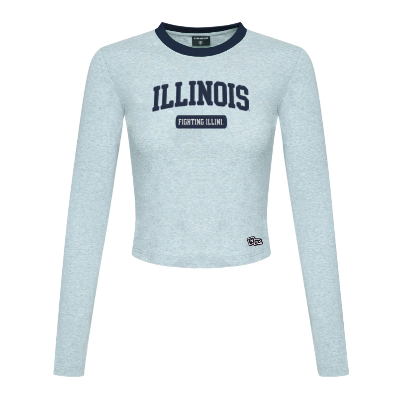Illinois Fighting Illini Women's Long Sleeve Baby Tee