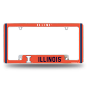 Illinois Fighting Illini Orange Stripe Plate Frame