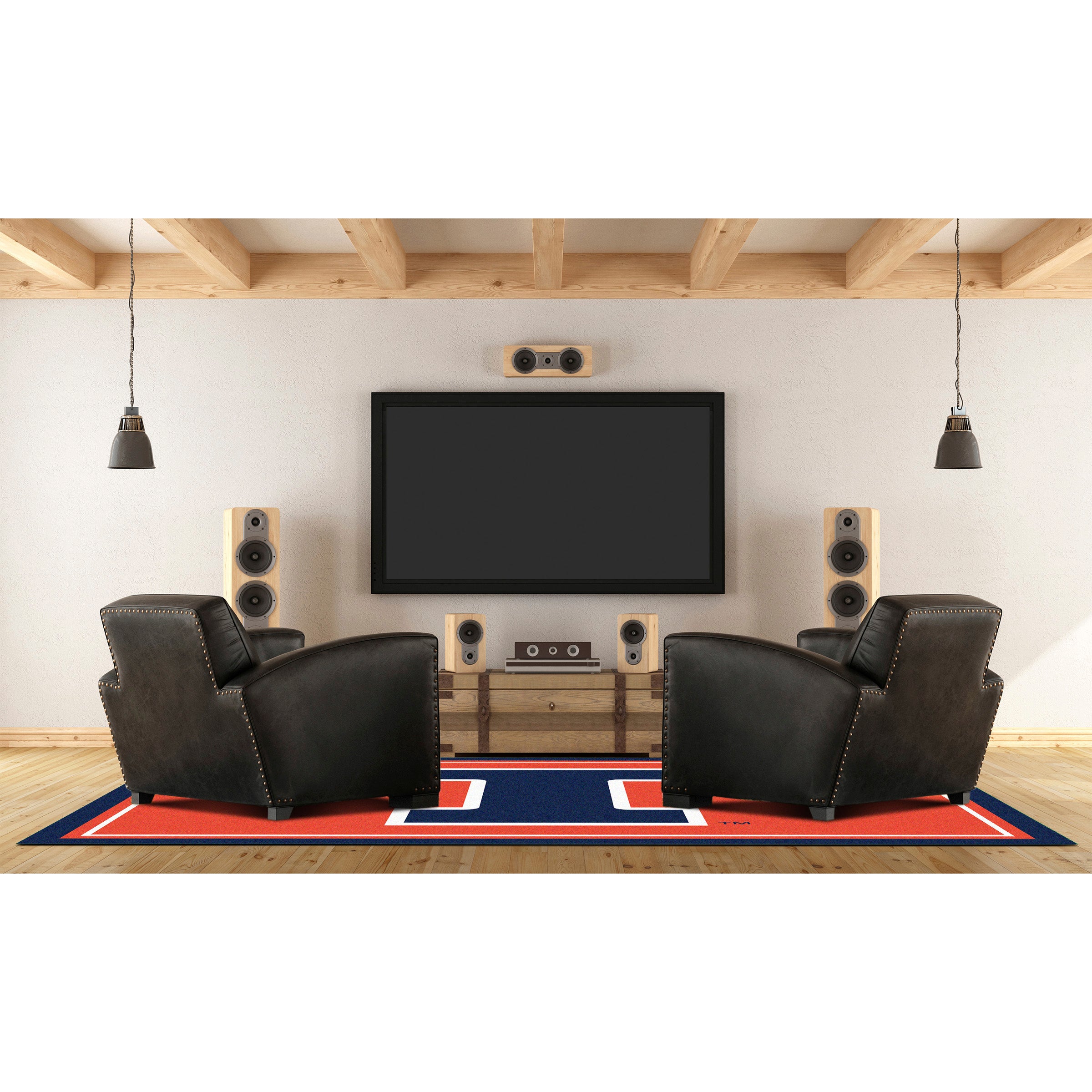 University of Illinois 6x8 Spirit Rug