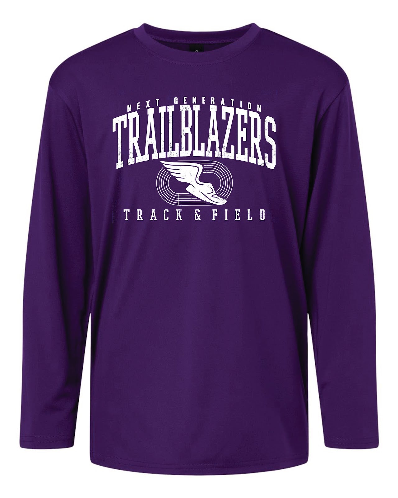 NGS Track and Field Trailblazers Purple Long-Sleeve Youth