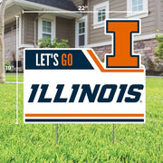 LET'S GO ILLINOIS LAWN SIGN
