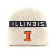 Illinois Beanie Nike Tan Knit Block I