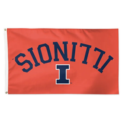Fighting Illini 3X5 Upside Down Illinois Orange Flag