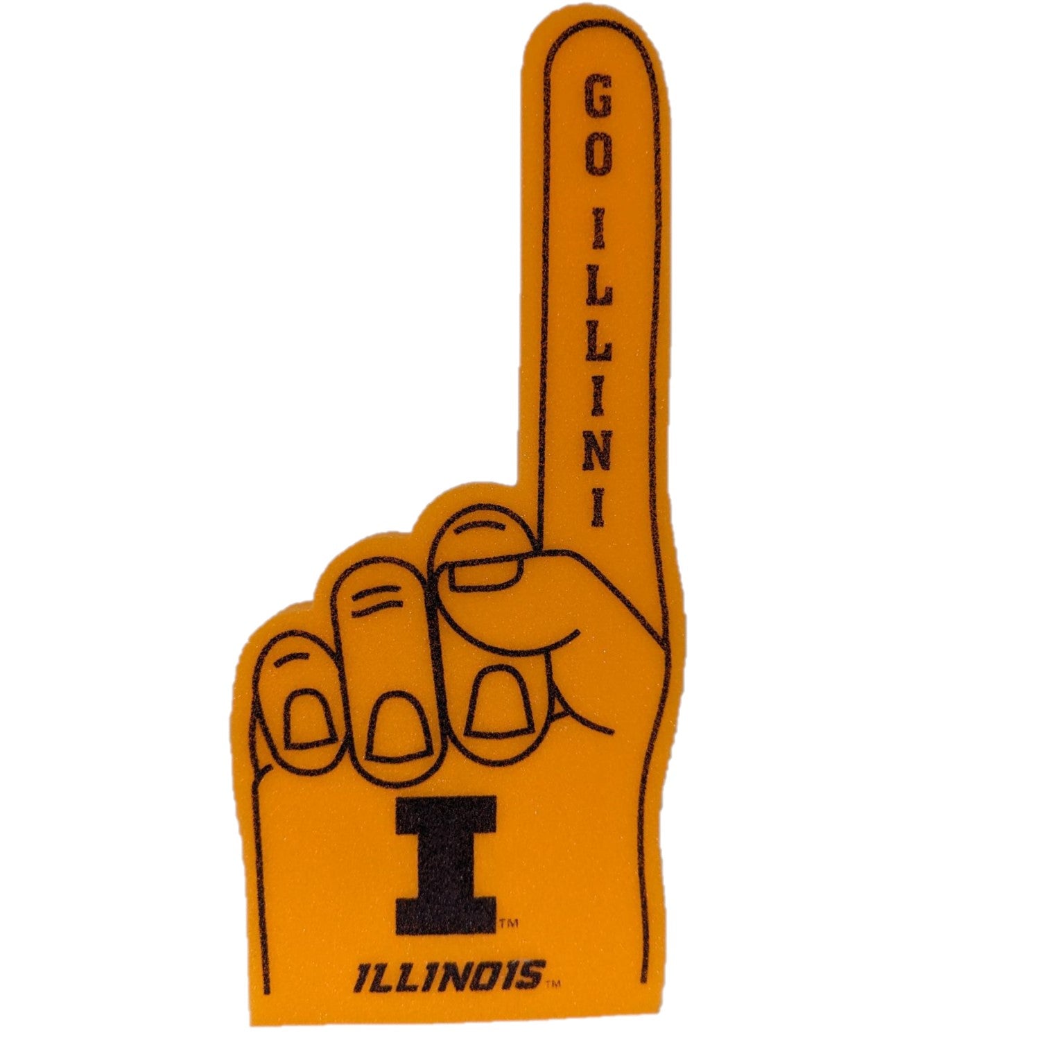 Illinois Fighting Illini Orange Foam Hand