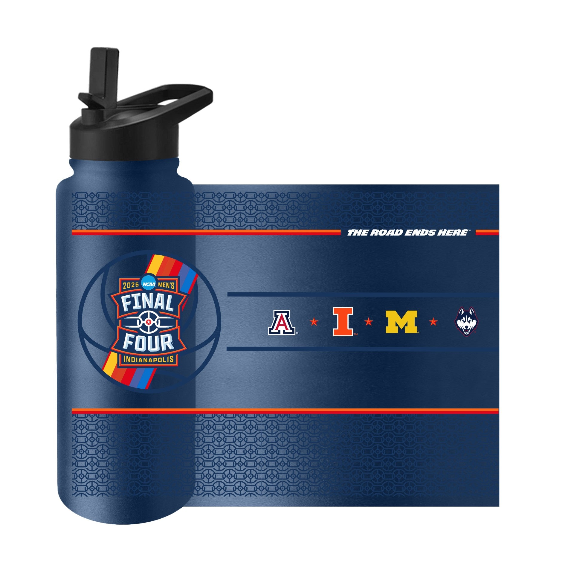 Illinois Basketball 2026 Final Four 34oz Water Bottle