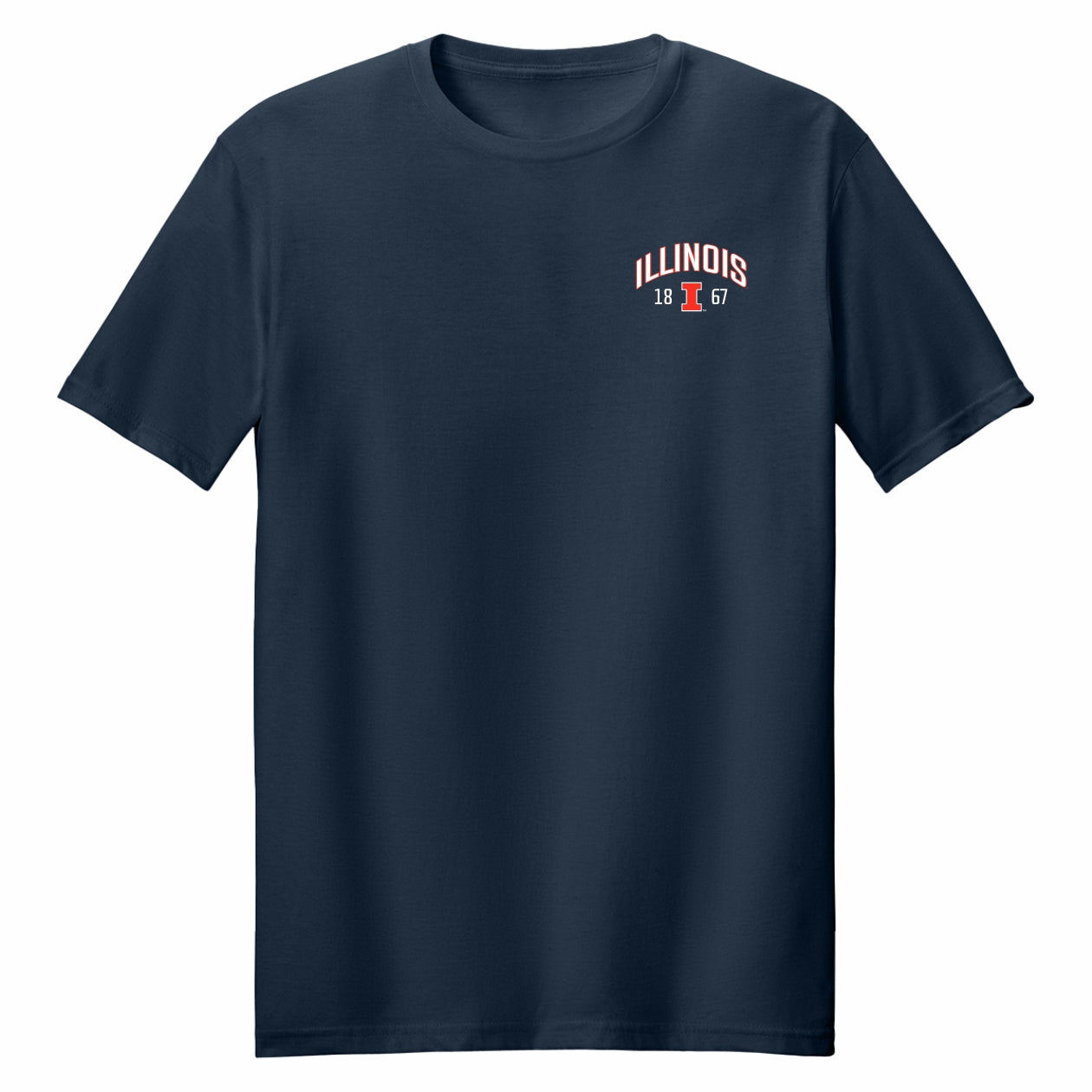 Illinois T-Shirt 1867 Chest Logo Tee