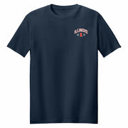 Illinois T-Shirt 1867 Chest Logo Tee