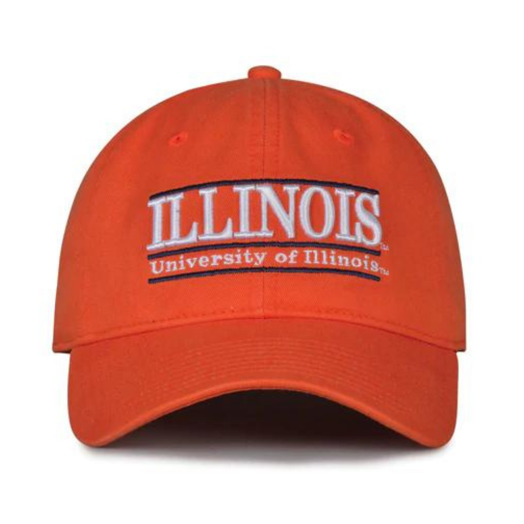 Illinois Fighting Illini Orange 3-Bar Logo Hat