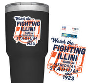 Illinois 1923 Memorial Stadium Decal