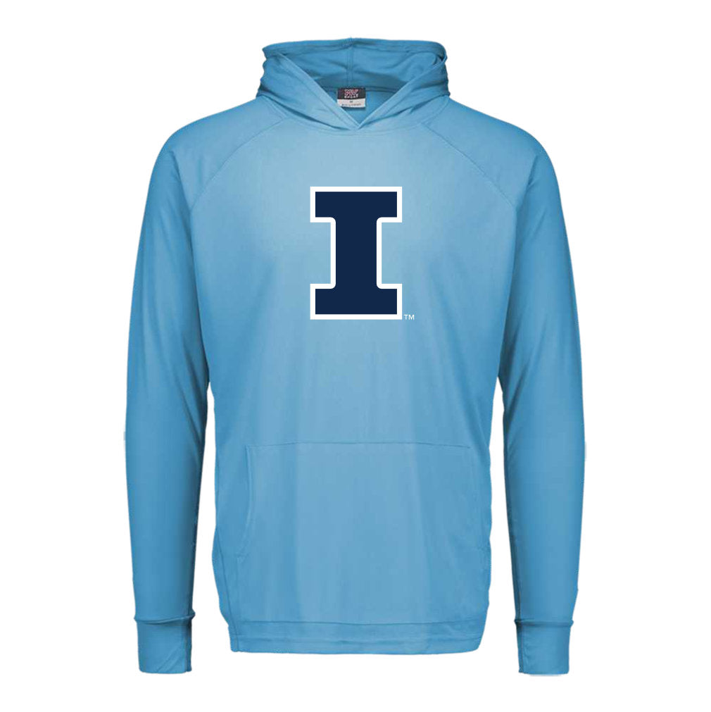 Illinois Hoodie Block I Kids Light Blue