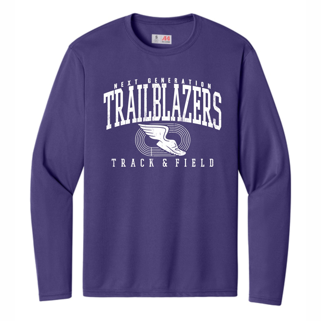 NGS Track and Field Trailblazers Purple Long-Sleeve