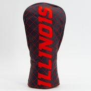 Illinois Golf Quilted Navy/Blue Fairway Wood Cover