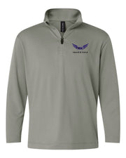 NGS Youth Performance Quarter-Zip Track and Field Greystone