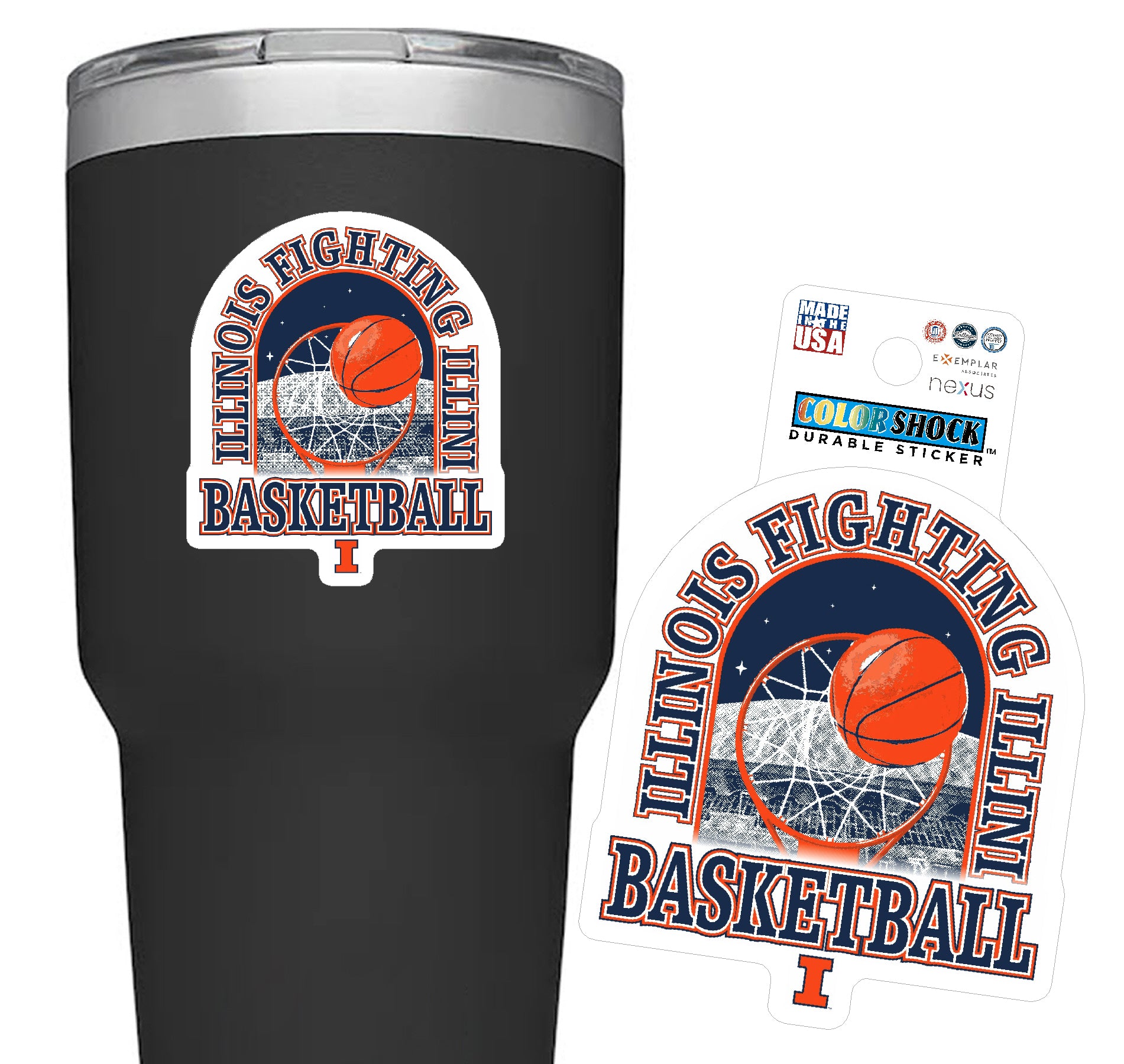 Illinois Basketball SFC Arch Sticker