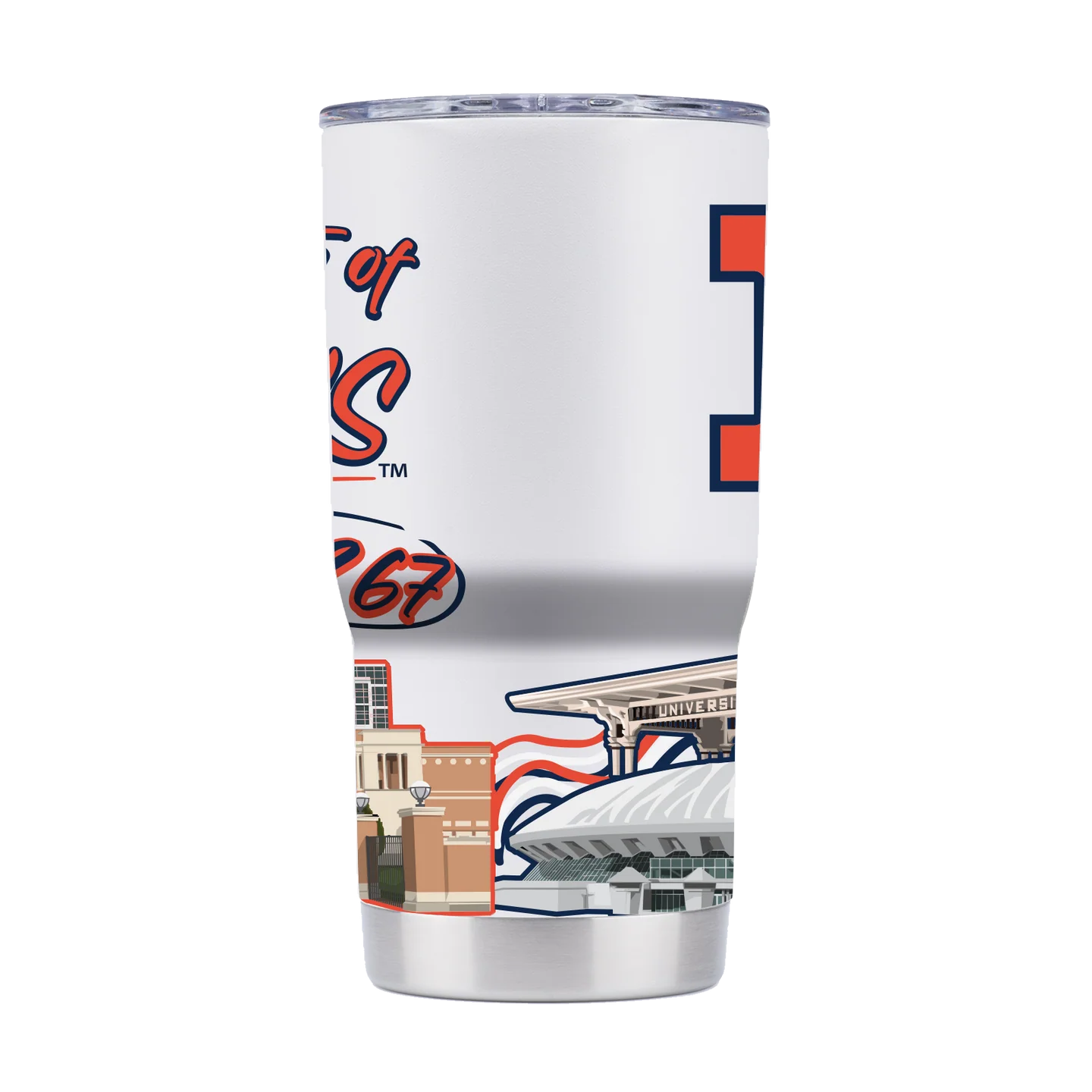 Illinois Campus Icons 20oz Tumbler