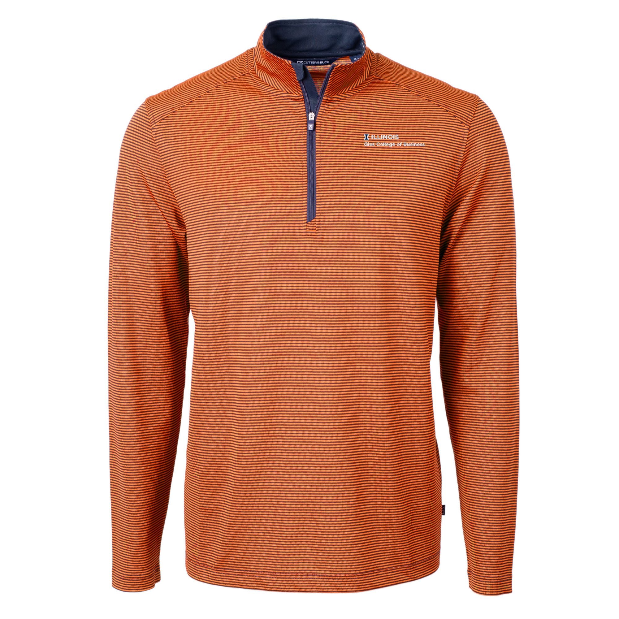 Illinois Fighting Illini Men's Virtue Micro Stripe Quarter-Zip Gies