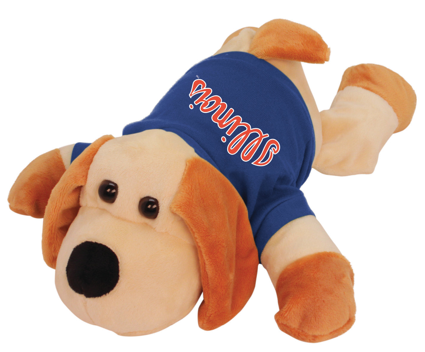 Illinois Fighting Illini Floppy Dog with Navy Script Shirt