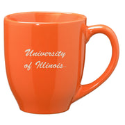 Illinois Mug Orange Script Bistro