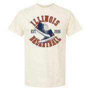 Illinois Basketball Vintage Sneakers Tee