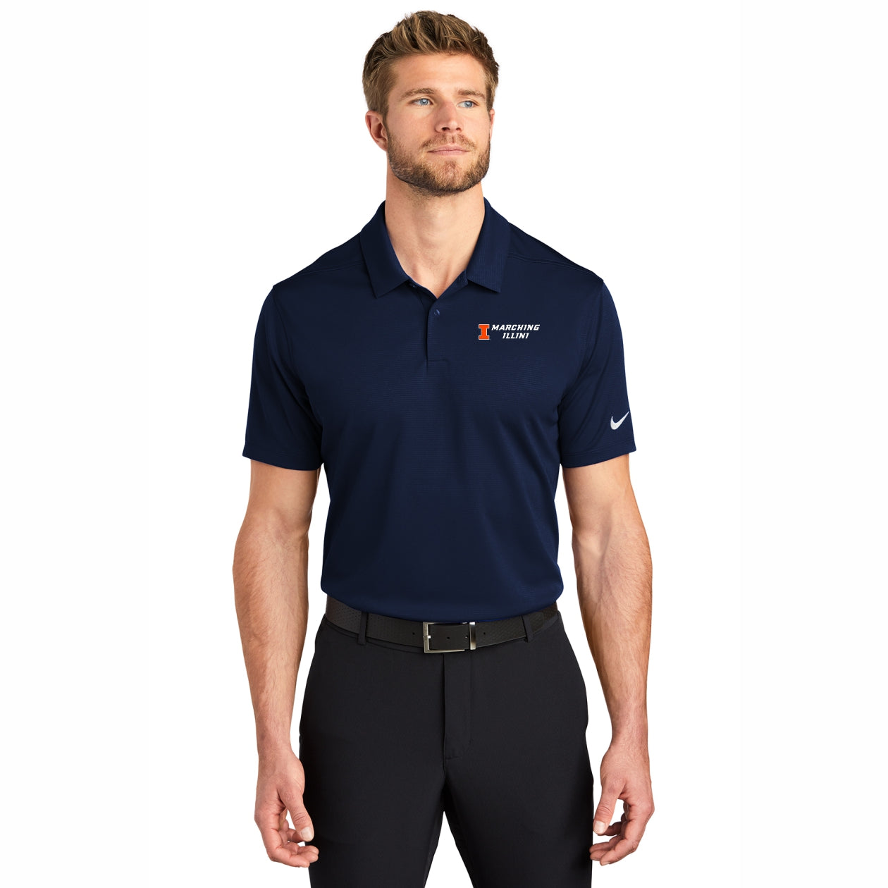 Illinois Fighting Illini Men's Nike Marching Illini Polo