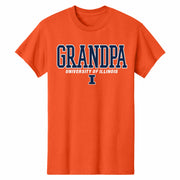 Illinois Grandpa T-Shirt Orange U of I