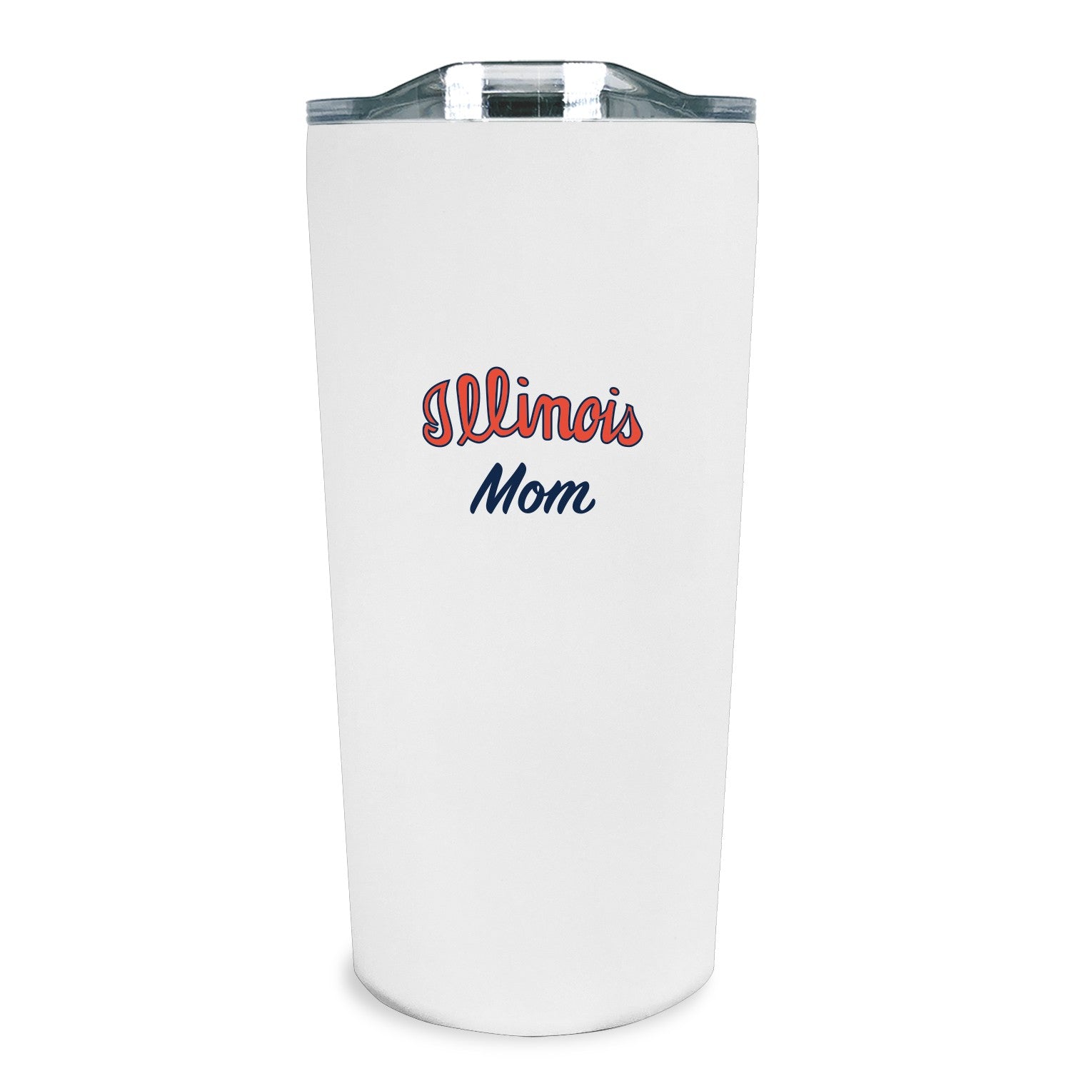 Illinois Fighting Illini Mom Tumbler White