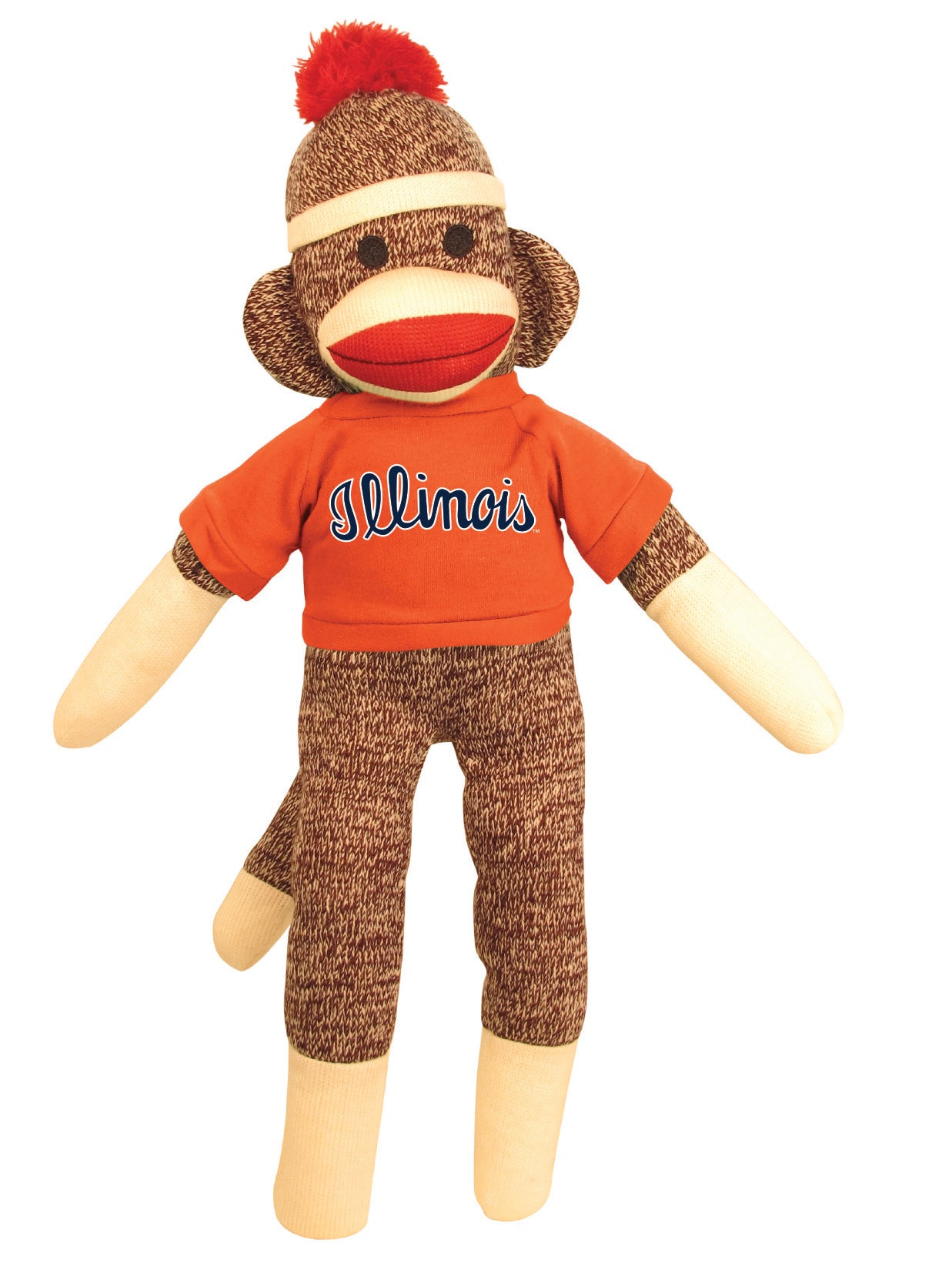 Illinois Fighting Illini 20" Sock Monkey Plush Toy
