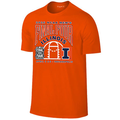 Illinois Basketball 2026 Final Four Adult Orange T-Shirt