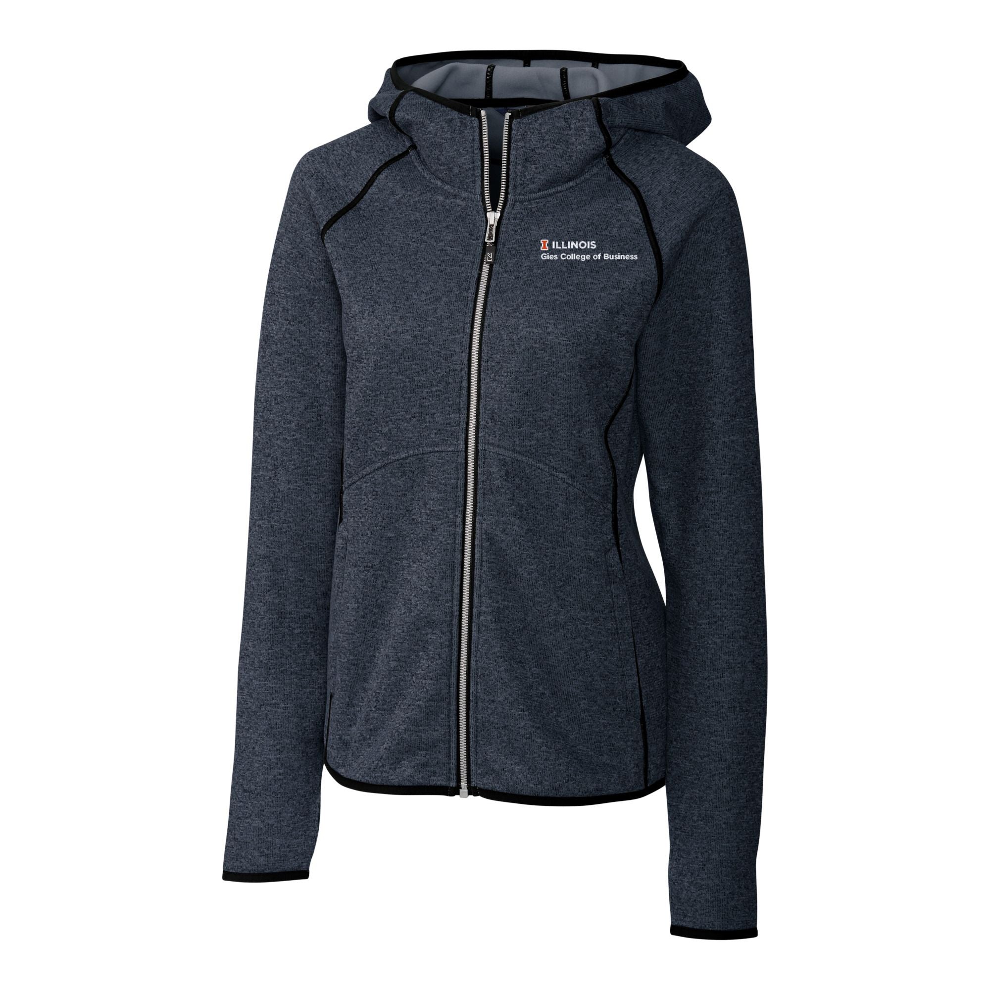 Illinois Fighting Illini Women's Mainsail Knit Full-Zip Hood
