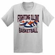 Illinois Fighting Illini Youth Vintage Basketball Dunks Tee