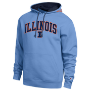 Illinois Fighting Illini Men's Champion Contrast Liner Hood - Light Blue