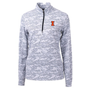 Illinois Jacket Women's White/Grey Camo Half-Zip