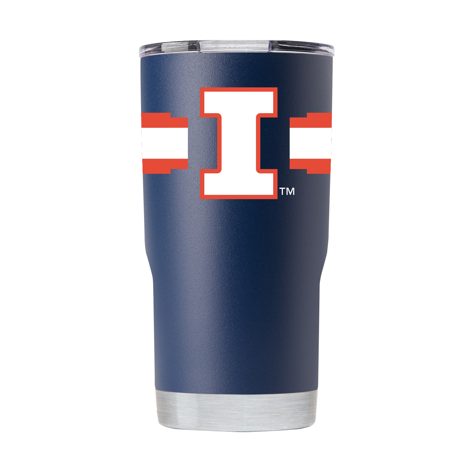 Illinois Tumbler Navy Striped Block I 20oz