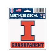 Illinois Fighting Illini Grandparent Decal