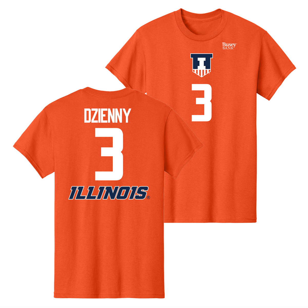 Illinois Fighting Illini NIL Volleyball Shirsey Orange