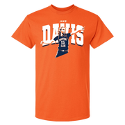 Illinois Fighting Illini NIL Men's Basketball Jake Davis Point Short Sleeve Tee