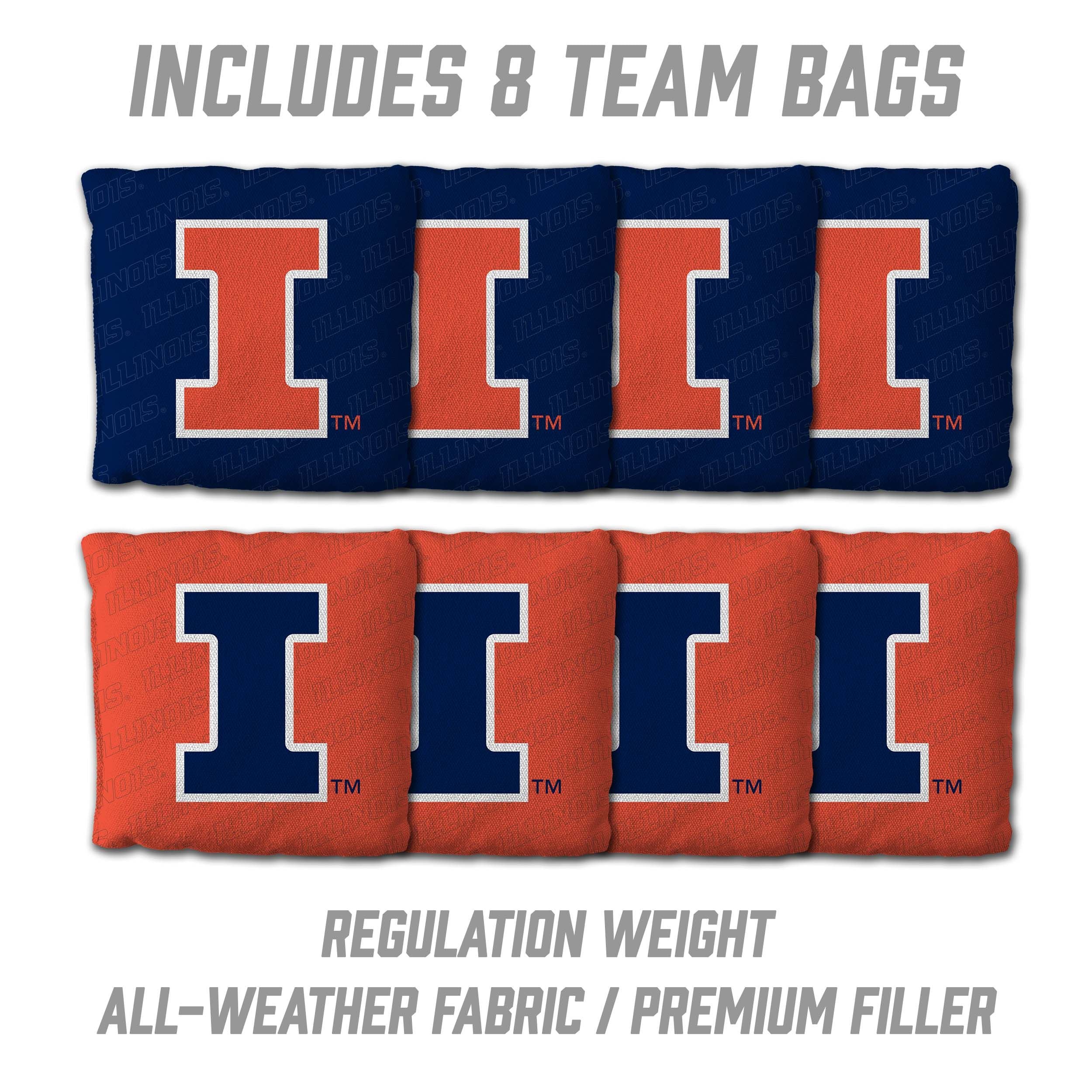 Illinois Fighting Illini 2’ x 3’ Cornhole Game